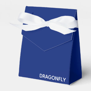 Dragonfly blue colour name favor box