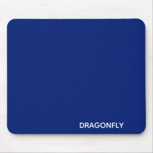 Dragonfly blue colour name mouse pad