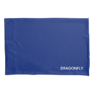 Dragonfly blue colour name pillowcase