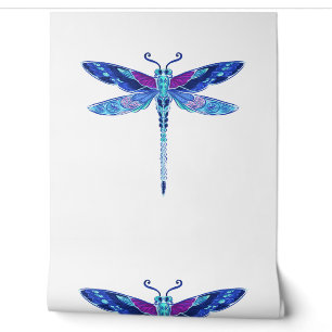 Dragonfly Blue Moon Peace Sign Sunflower Wallpaper
