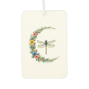 Dragonfly Boho Crescent Moon Peace Sign Hippie Dra Air Freshener