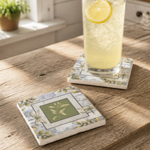 Dragonfly Botanic Stone Coaster