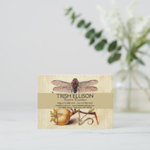 Dragonfly Botanical Nature Wildlife Business Card
