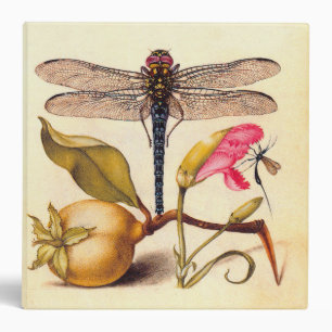Dragonfly Botanical Nature Wildlife Hoefnagel Art Binder