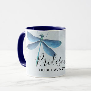 DragonFly BRIDESMAID Bridal Party Personalized Mug