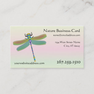 Dragonfly Business Card - Interactive Template