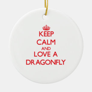 Dragonfly Ceramic Ornament