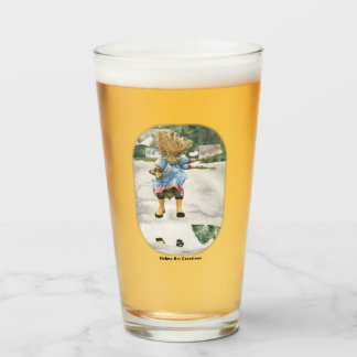 Dragonfly Child Jumping Fun Fantasy Drinking Glass