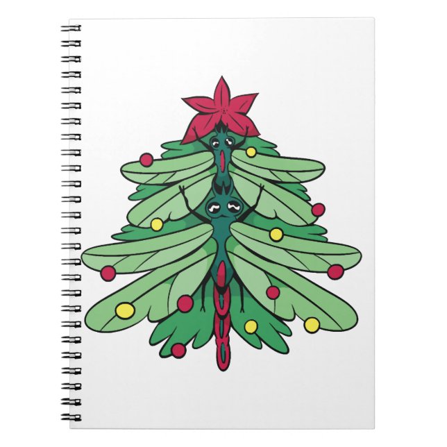 Dragonfly Christmas Notebook (Front)