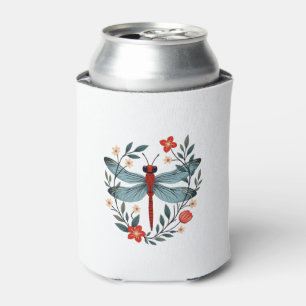 Dragonfly Christmas T-Shirt_1 (1) Can Cooler