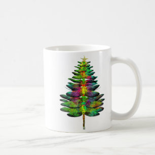 Dragonfly Christmas Tree Dragonfly Xmas  Coffee Mug