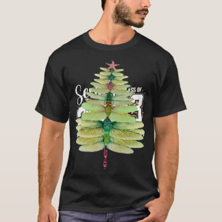 Dragonfly Christmas Tree Funny Dragonfly Lovers Xm T-Shirt