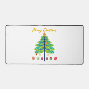 Dragonfly Christmas Tree Gift Desk Mat