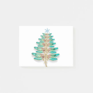 Dragonfly Christmas tree Post-it Notes