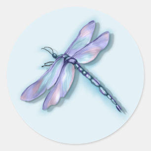 Dragonfly Classic Round Sticker