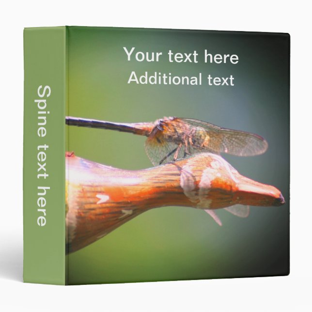 Dragonfly Co Pilot Insect Personalized Binder (Front/Spine)