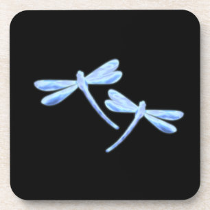Dragonfly Coasters - Ice Blue Glow