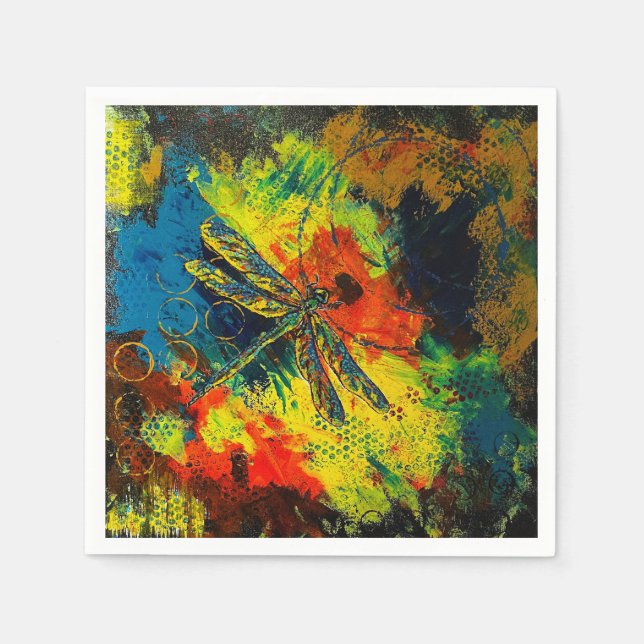 dragonfly cocktail napkins (Front)