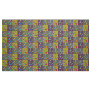 Dragonfly Collage Fabric