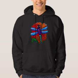 Dragonfly Colour Painting Dragonflies Insect Artis Hoodie