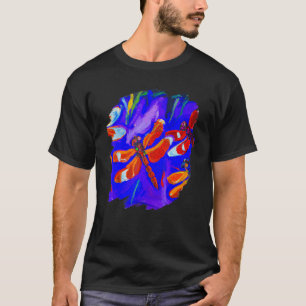 Dragonfly Colour Painting Dragonflies Insect Artis T-Shirt