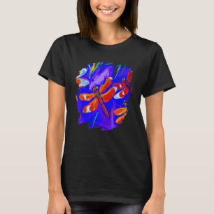 Dragonfly Colour Painting Dragonflies Insect Artis T-Shirt