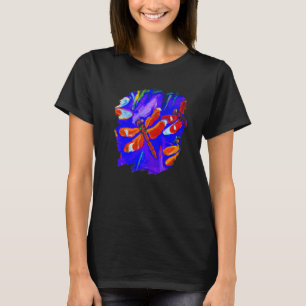 Dragonfly Colour Painting Dragonflies Insect Artis T-Shirt