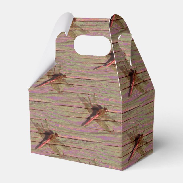 Dragonfly Colourful  Favor Box (Front Side)