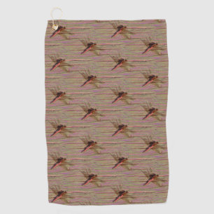 Dragonfly Colourful  Golf Towel