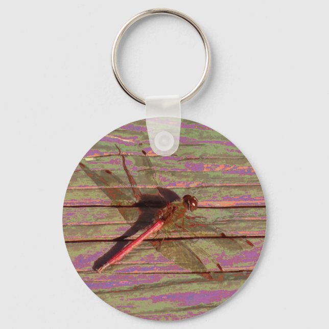 Dragonfly Colourful Keychain (Front)