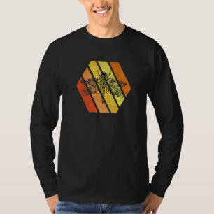 Dragonfly Colourful Mandala Vintage Retro Sunset O T-Shirt