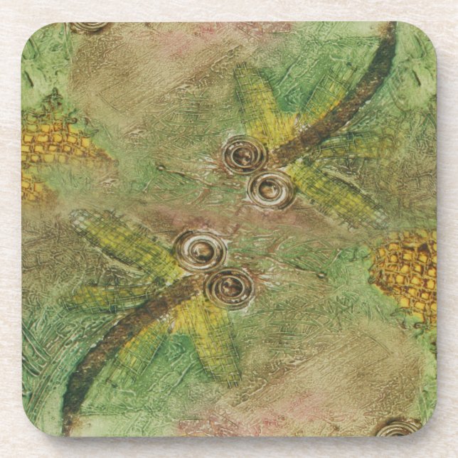 Dragonfly Cotton Candy Coaster (Front)
