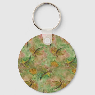 Dragonfly Cotton Candy Keychain