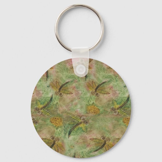 Dragonfly Cotton Candy Keychain (Front)