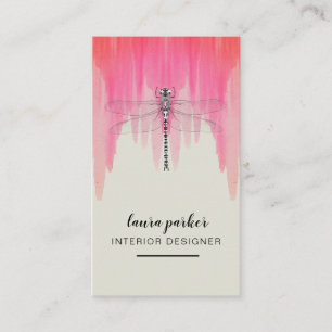 Dragonfly Creative Designer Nature Consultancy Business Card
