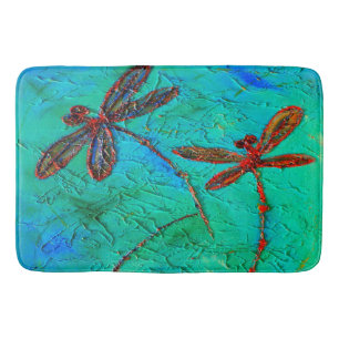 Dragonfly Dance Bath Mat