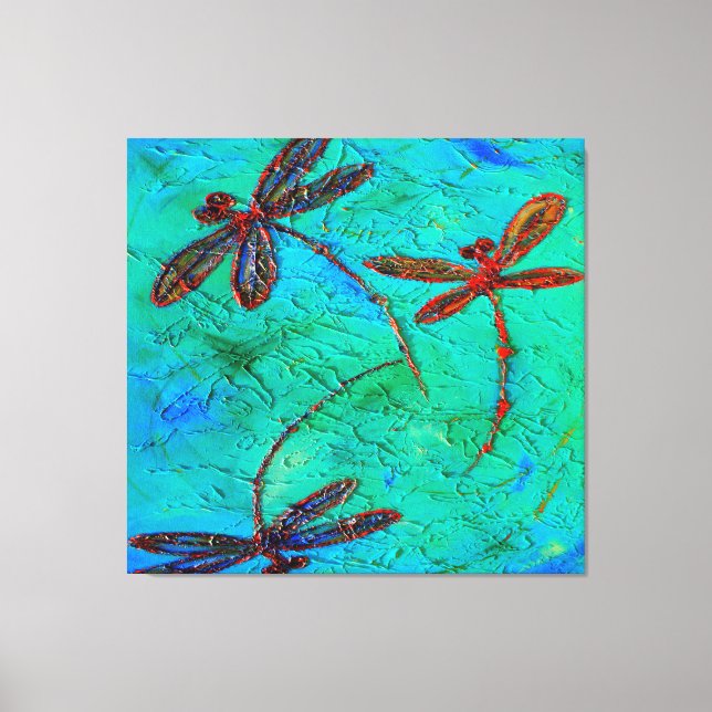 Dragonfly Dance Canvas Print (Front)
