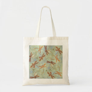 Dragonfly Dance Gold Tote Bag