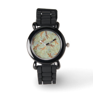 Dragonfly Dance Gold Watch