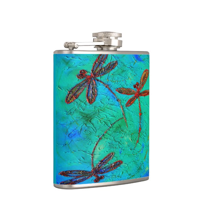 Dragonfly Dance Hip Flask (Right)