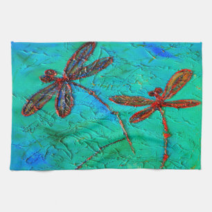 Dragonfly Dance Kitchen Towel