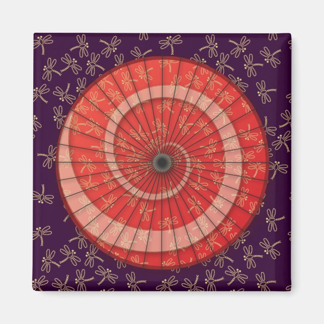 dragonfly dance magnet (Front)