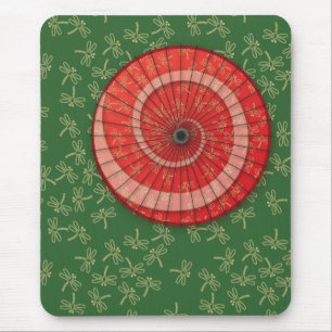 dragonfly dance mouse pad