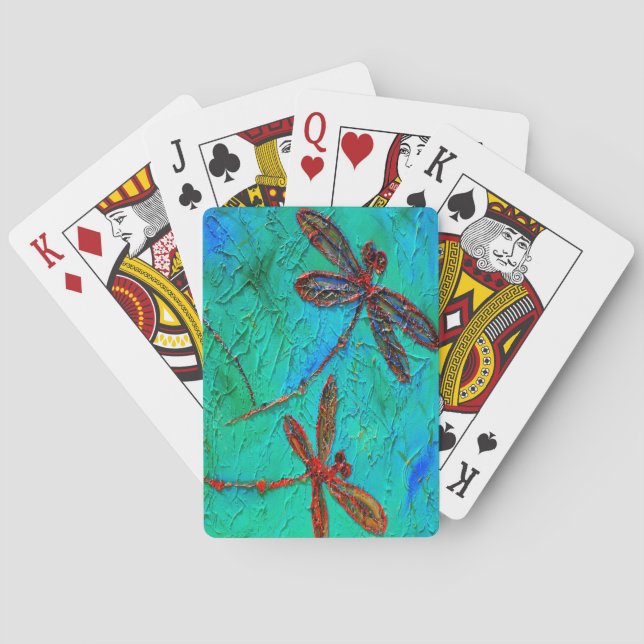 Dragonfly Dance Playing Cards (Back)