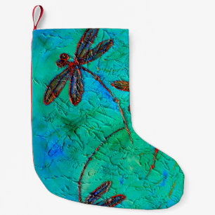 Dragonfly Dance Small Christmas Stocking