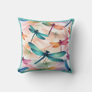 Dragonfly Dance Throw Pillow