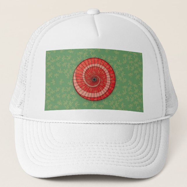 dragonfly dance trucker hat (Front)