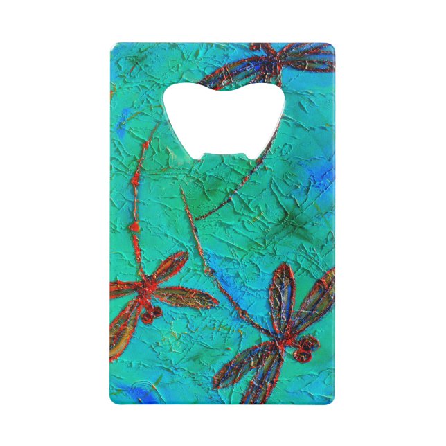 Dragonfly Dance Wallet Bottle Opener (Front)