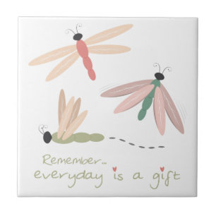 Dragonfly Day Gift Tile