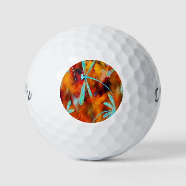 Dragonfly Desert Flit Golf Balls (Front)